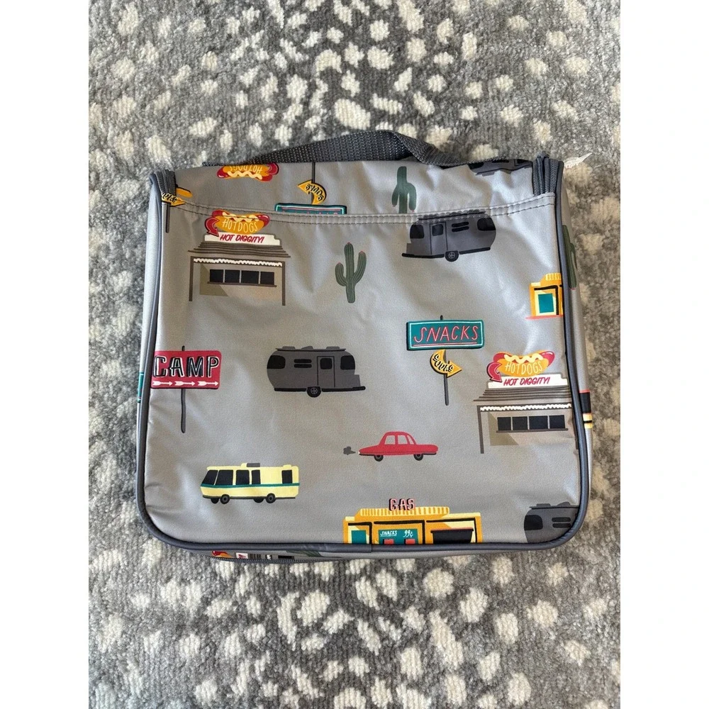 Thirty-One 31 Cactus Campers 3 Pc Set Utility Tote Hanging Traveler Case Pouch